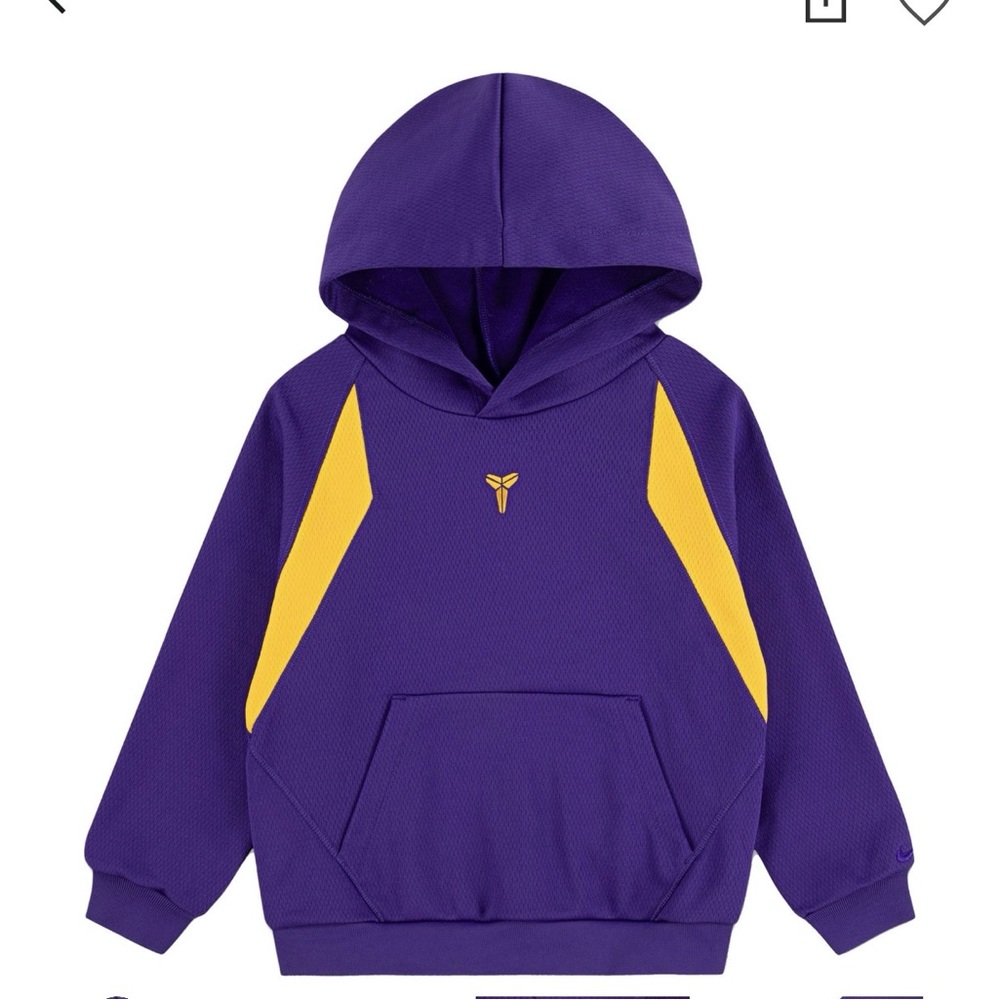 Nike Kobe Kids Purple and Yellow Hoodie with matching shorts! New with tags!